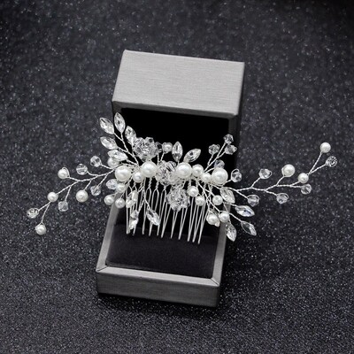 20Pcs Bridal U-shaped Pin Metal Barrette Clip Hairpins Rhine