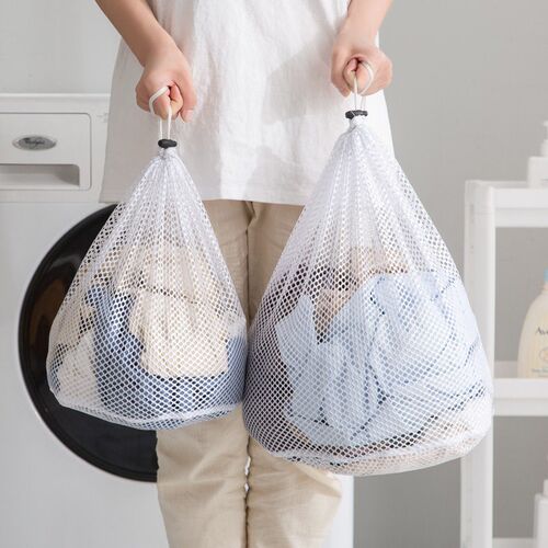 Net Washing Machine Bag Drawstring Mesh Underwear Laundry Ba