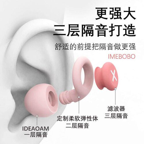In-ear noise-cancelling earplugs for sleep, designed for dor