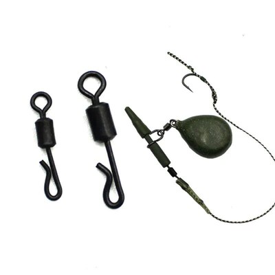 20PCS Carp Fishing Swivels Quick Change Stainless Steel for