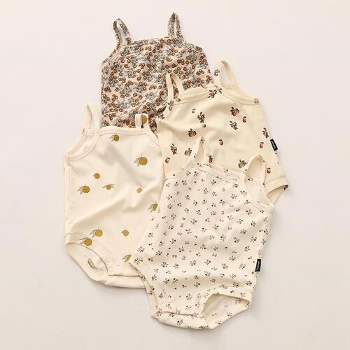 Newborn Baby Clothes Set Cotton Cherry Romper Headband