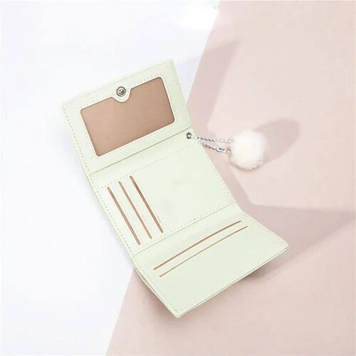 Cartoon Small Wallet Cute Korean Short Wallet Women Solid C