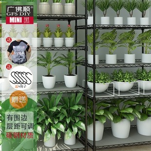 层小花架阳台多肉室内室外落地多层不锈钢移动立体种菜花盆专用