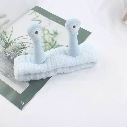 New Creative Plush Snail Coral Fleece Wash Face Bow Hairband