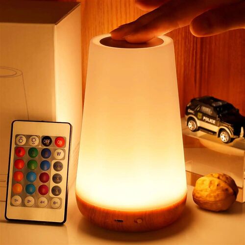 Table Lamp Bedside Lamp For Bedroom 13 Color Changing Touch