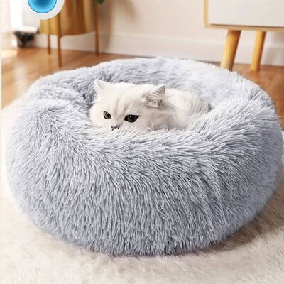 Super Cat Bed Warm Sleeping Cat Nest Soft Long Plush Best Pe