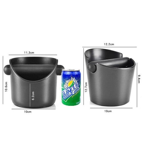 13x13x13cm Mini Coffee Tamper Knock Box ABS Deep Bent Design