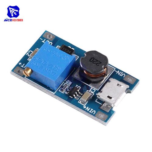 5PCS MT3608 DC-DC 2-24V to 5-28V 6V 12V 24V 2A Boost Step Up