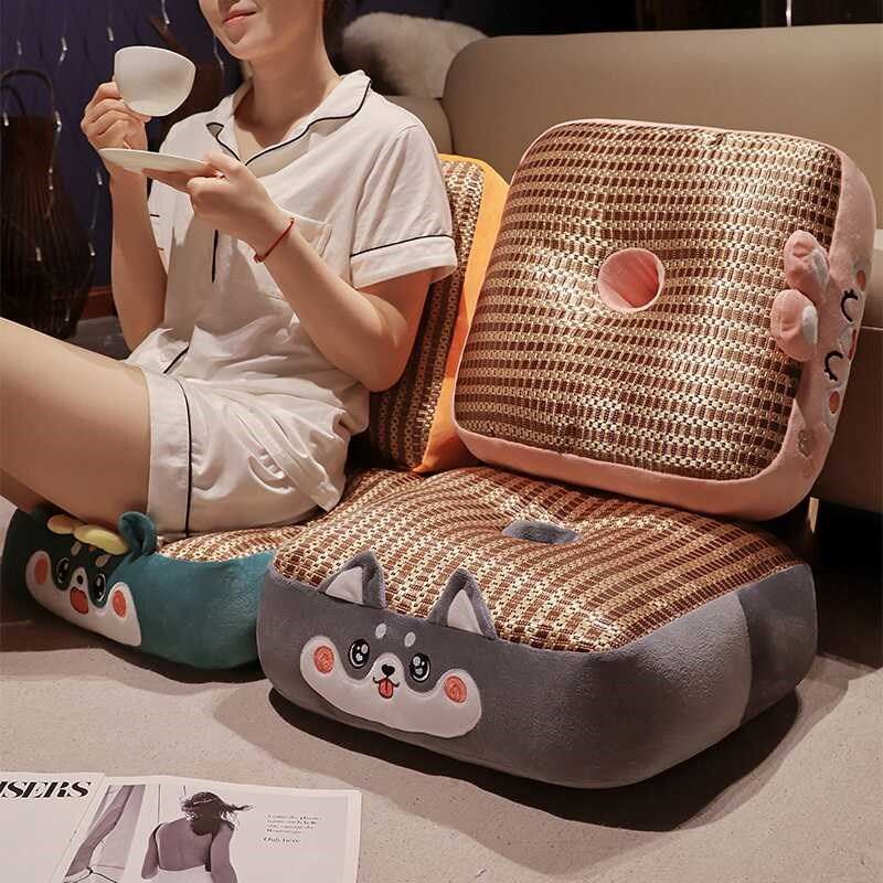 夏季凉席汽车增高坐垫办公室久坐椅子垫学生宿舍卡通屁股垫腰靠垫,居家布艺,椅垫,淘宝优惠券,粉丝福利购,淘宝优惠卷