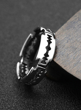 Charm Stainless Steel Hip Hop Bladed Ring Fashion Punk Rock