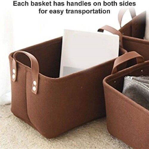 Organizer Bag Felt Portable Basket Cloth Storage Bag