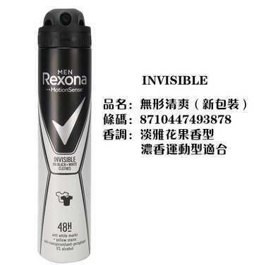 Rexona Antiperspirant Deodorant Men Body Spray200ml spray