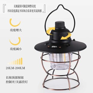 light camping USB rechargeable campin TUBUZHE outdoor walker