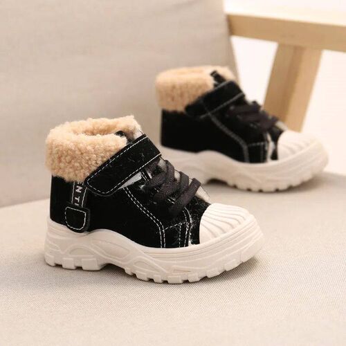 2024 Children Warm Boots Winter New Boys Plus Thicken Velvet