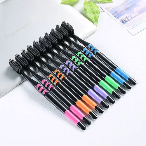 Cross Border Jianpai Soft Bristle Toothbrush Adult Bamboo Ch