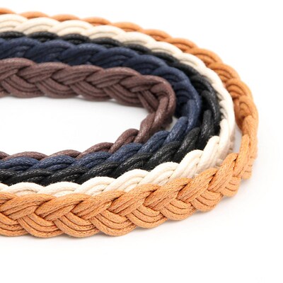 New Retro Forest Womens Twisted Braided Wax Rope Pin Buckle