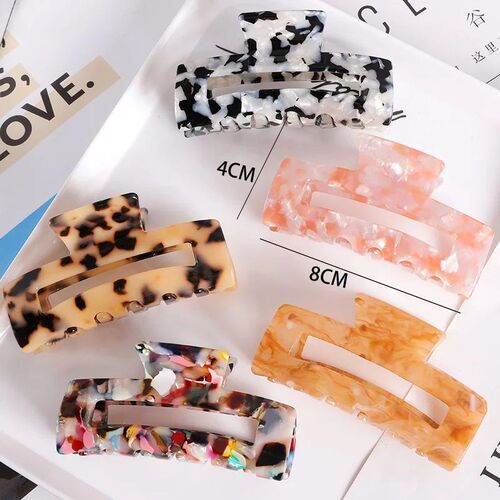 Vintage Crab Hair Clip Women Hair Clip Simple Geometry Aceta