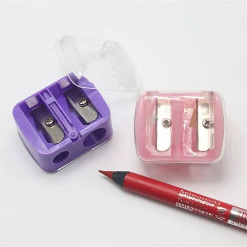 Fashion 2 Holes Precision Cosmetic Pencil Sharpener For Eyeb