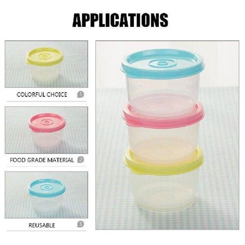 3 Pcs Small Crisper Box Fridge Food Storage Container with