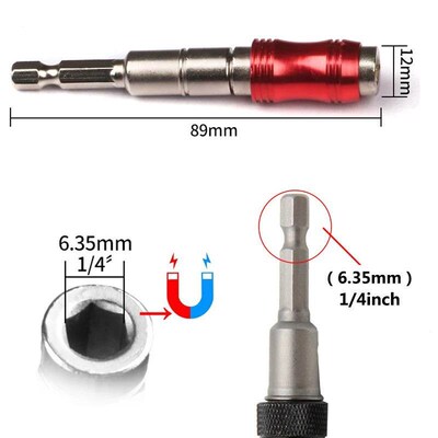 1/4  Hex Magnetic Ring Screwdriver Bits Drill Hand Tools Dri