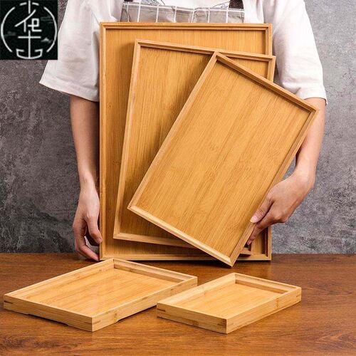 Hotel wooden tray wooden tray solid wood tray rectangular