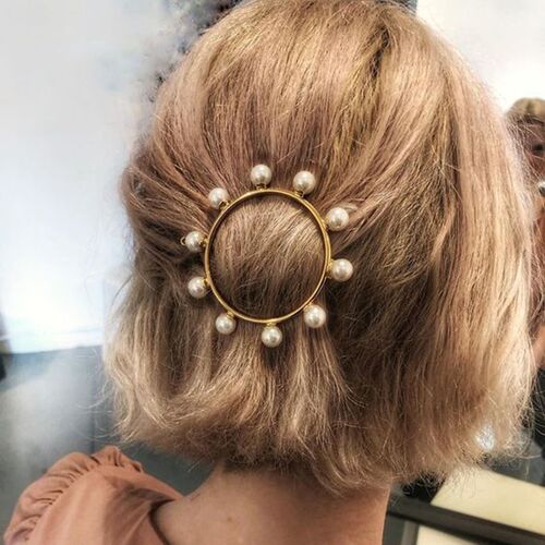 New Arrival Round Hairpin for Women Fashion Hair Wedding Pea