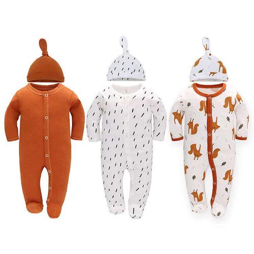 Newborn Jumpsuit Autumn Boy and Girl Baby Hare Long-sleeved