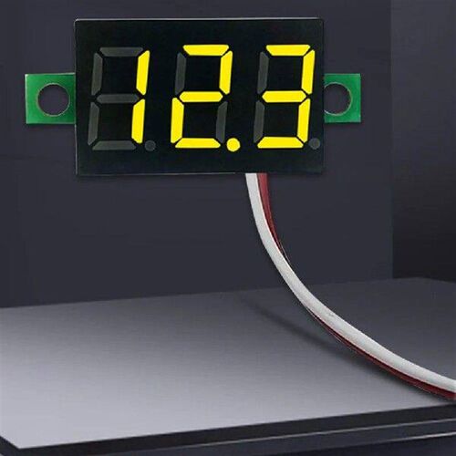 2 Wires DC Volt Meter LED Display 0.28 Inch Digital Voltage