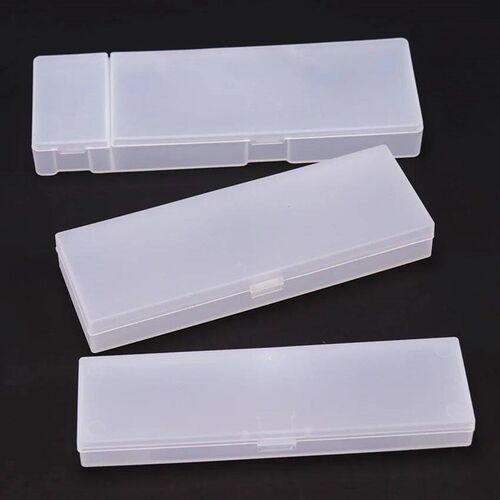 Simple Transparent Pencil Case Frosted Plastic Pencil Pens S