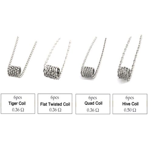 Organic Cotton Prebuilt Coil Kit Vape Cotton Twisted Alien C