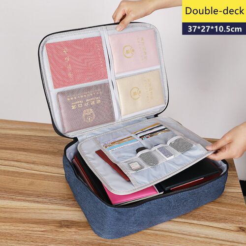 Document Organizer Briefcase A4 Folder Holder Men Women Bag
