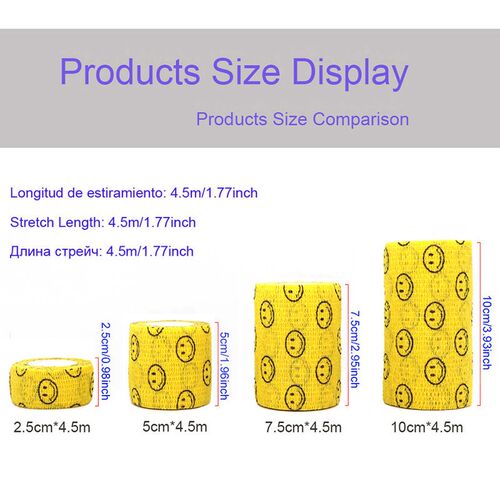 Animal Pattern Printed Medical Self Adhesive Elastic Bandage