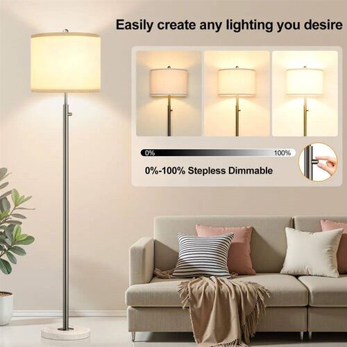 Dimmable Floor Lamp for Living Room, 11W LED Bulb Included,