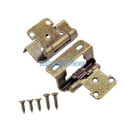 85LC 2Pieces Antique Steel Kitchen Cabinet Hinges Partial