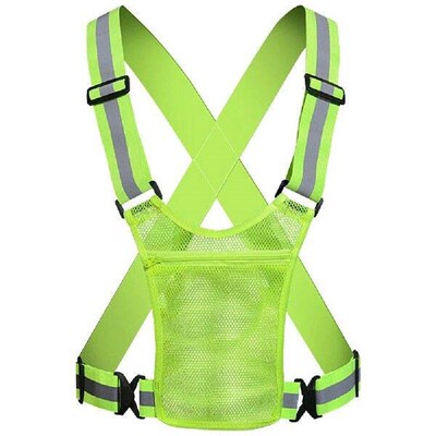 Reflective Safety Vest Lightweight Elastic Safety Vest with