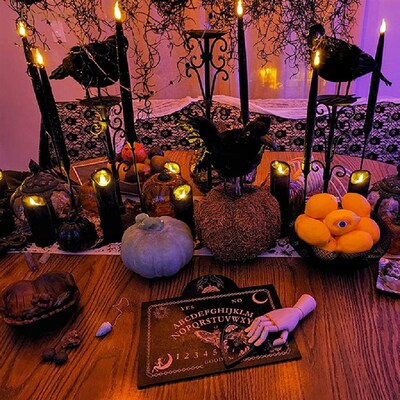 12inch Wooden Divination Pendulum Board Engraved Magic Ouija