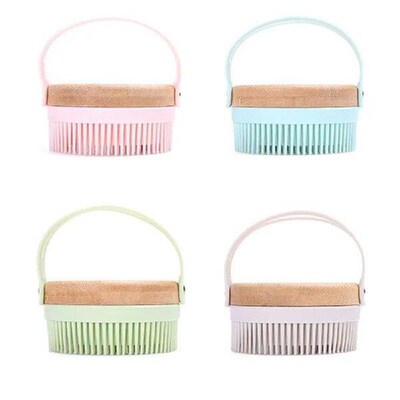 Smooth Skin Wooden Body Scrubber Soft Bristle Deep Cleaning