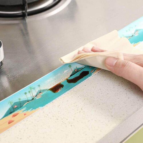 Kitchen Sink Waterproof Sticker Transparent Anti mold Bathr