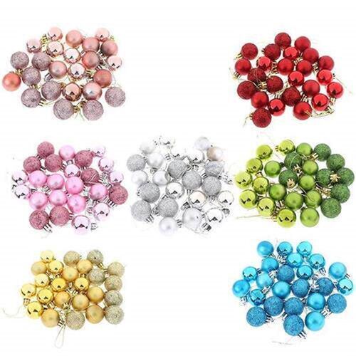 24pcs 3cm Christmas Ball Ornaments For Christmas e Decora