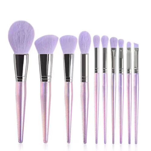 10Pcs Set Makeup Brushes With PU Bag Eye Shadow Eyebrow