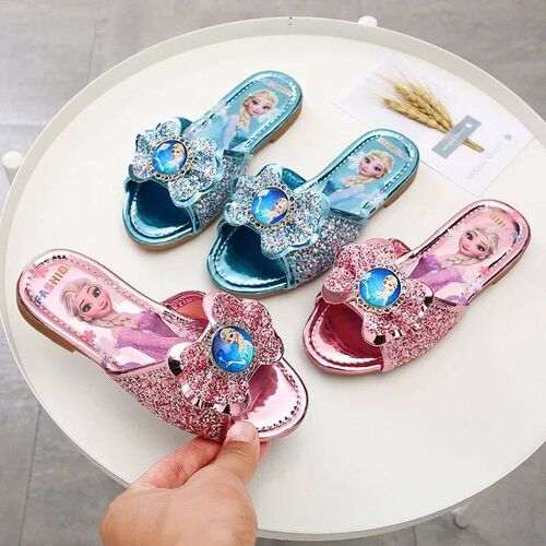 Childrens Slipper for Girls Summer Princess Open-toe Flat S