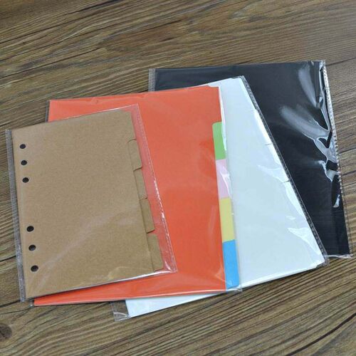 10 Pcs A5 Binder Inserts Product Divider Index Board