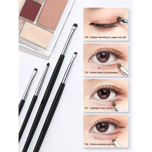 Plastic Handle Eye Makeup Brush Soft Hairs Professional