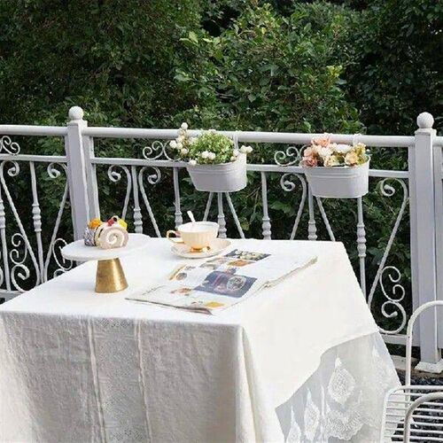 Railing Planter Wall Hanging Flower Pots Over The Railing