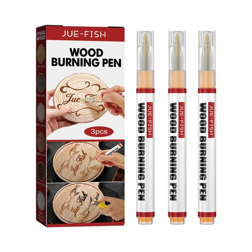 Jue-Fish Wood Burning Pen Set, Childrens DIY Pyrography Pen