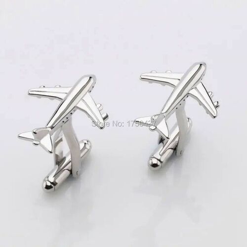 Lepton Fashion Plane Styling Cufflinks For Mens Hot Sale Rea