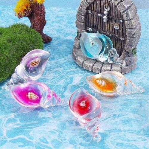 10Pcs Creative Luminous Colorful Conch Crafts Mini Conch