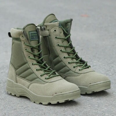 2025 New Us Military Leather Boots for Men Combat Bot Infant