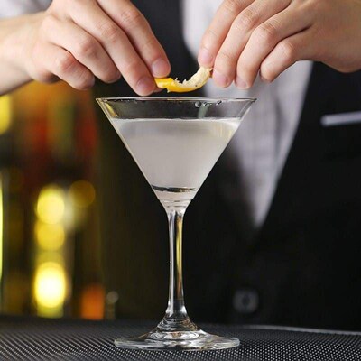 Martini cocktail triangle glass glass glass crystal goblet c