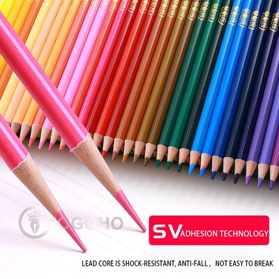 200/120/72/48 Colors Colored Pencil with Cloth Bag Professio